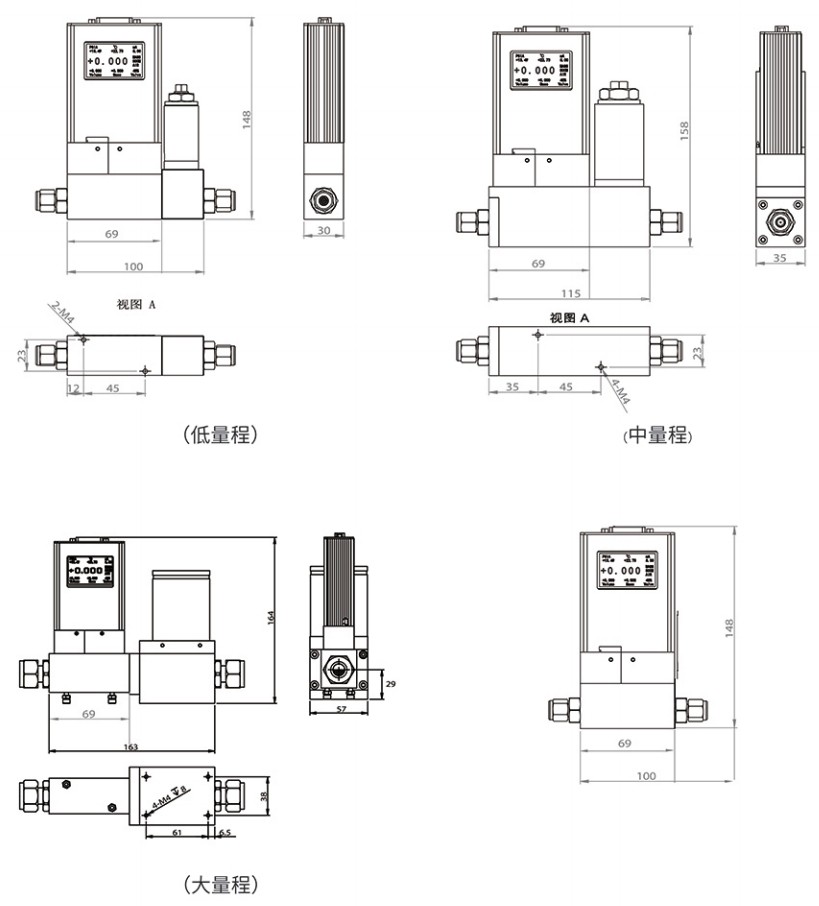 微小液体质量流量控制器/流量计规格参数